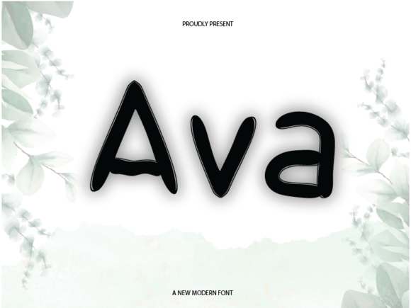 Ava: A Sweet Script Font for Editorial Design