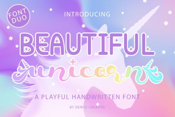 Beautiful Unicorn Typeface: A Playful Script for Editorial Design