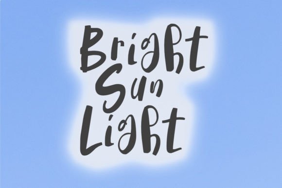 Bright Sun Light: A Playful Handwritten Font for Editorial Design