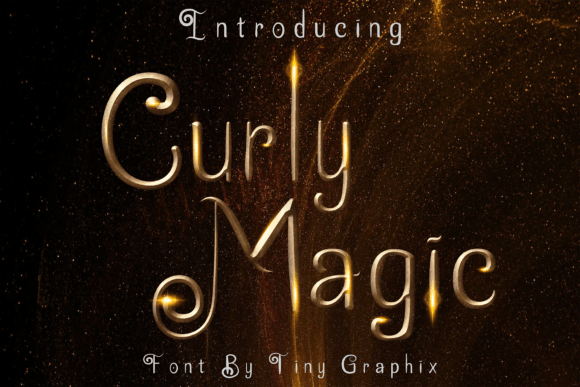 Curly Magic: The Playful Serif Font for Handmade Branding
