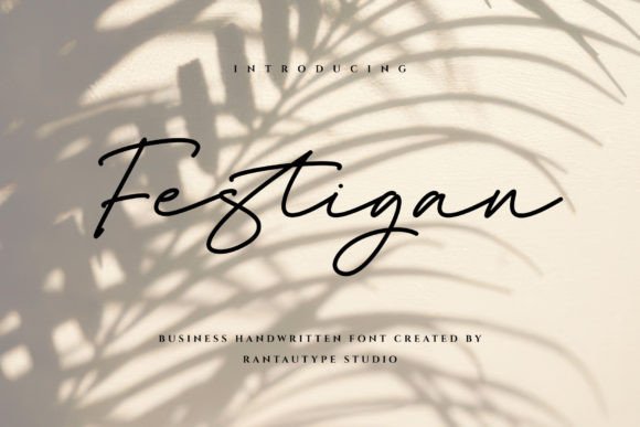 Festigan: A Magical Script Typeface for Editorial Elegance