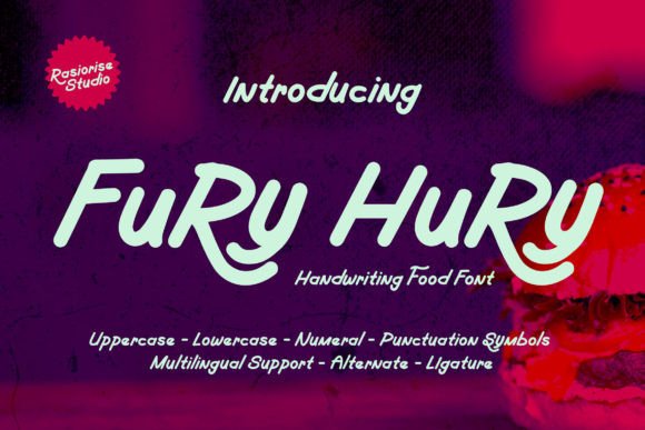 Fury Hury: The Handwritten Font for Authentic Brand Identity