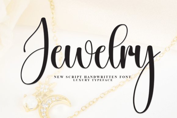 Jewelry Font: A Whimsical Handwritten Typeface for Crafters