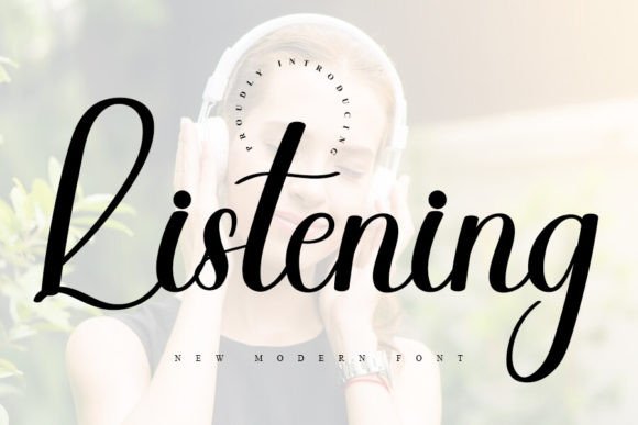 Listening: A Handwritten Font for Authentic Brand Identity