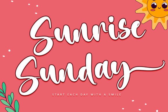 Sunrise Sunday: A Handwritten Typeface for Modern Web Design