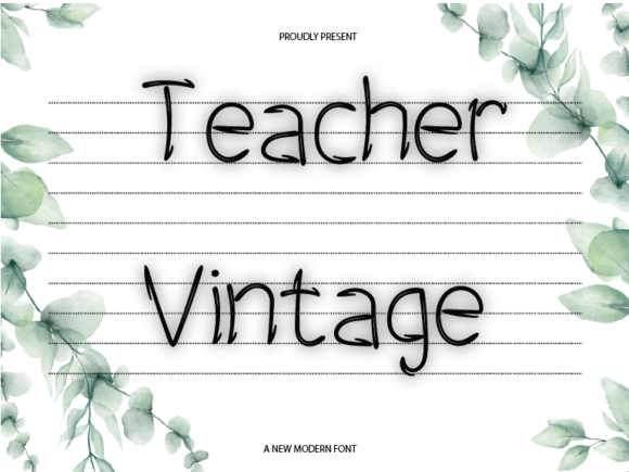 Teacher Vintage: A Soft Script for Editorial Warmth