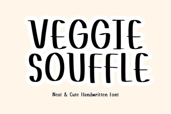 Veggiesouffle: A Handwritten Typeface for Editorial Design