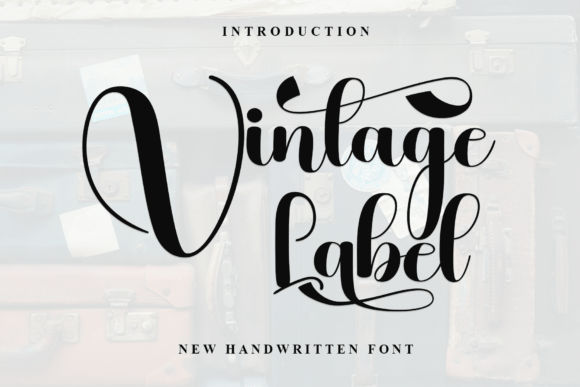 Vintage Label: A Modern Handwritten Font for Editorial Design